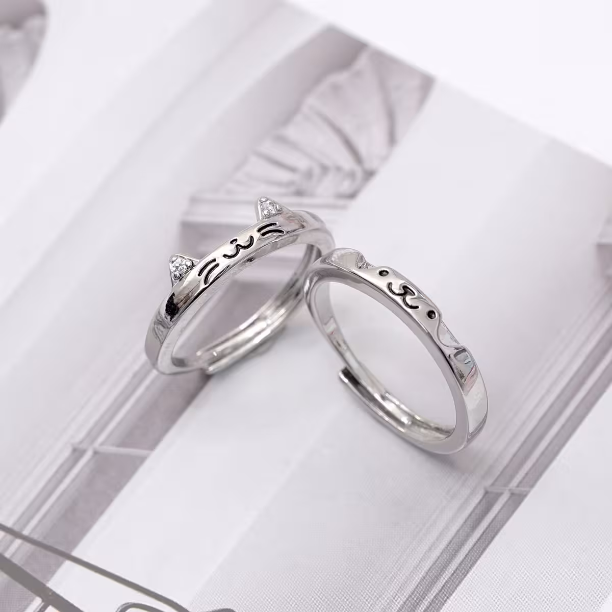 貓狗貼貼&times;情侶對戒-第1張