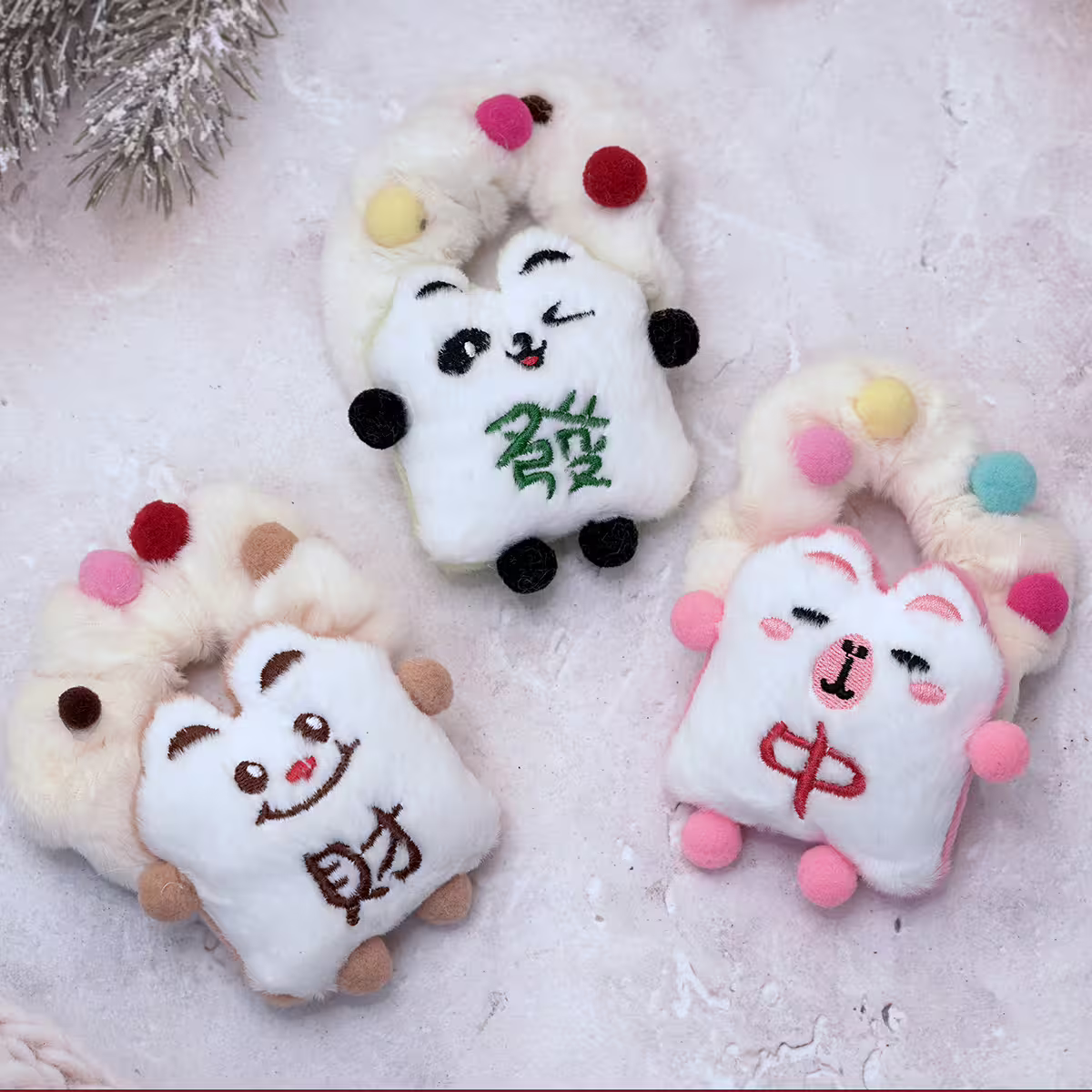 麻將森友會&times;大腸髮束&times;共三色-第1張