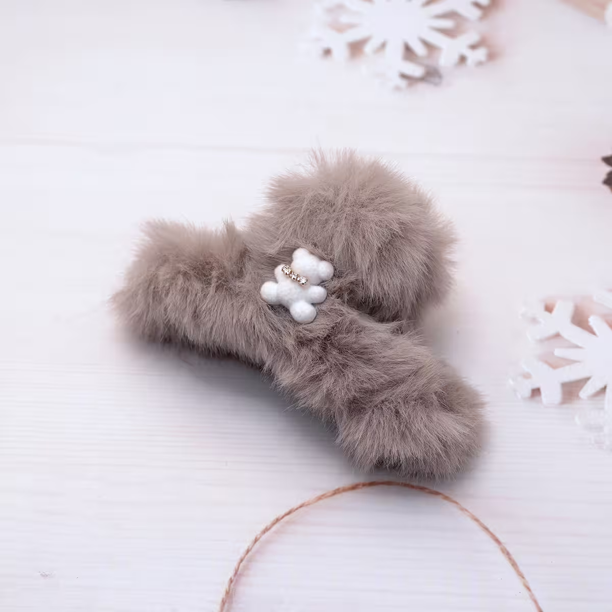 小熊毛絨絨&times;鯊魚夾&times; 共三色-第3張