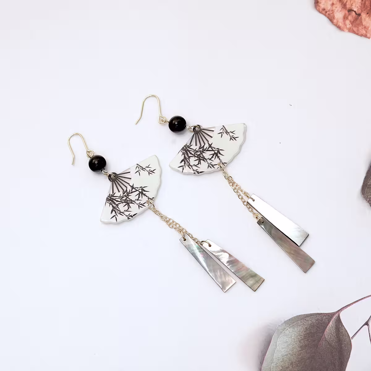 竹影古扇&times;吊墜耳勾-第2張