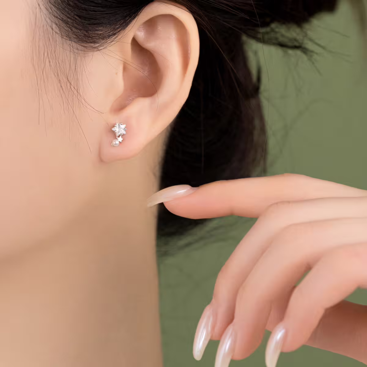 925銀針&times;星星珍珠&times;耳環-第5張