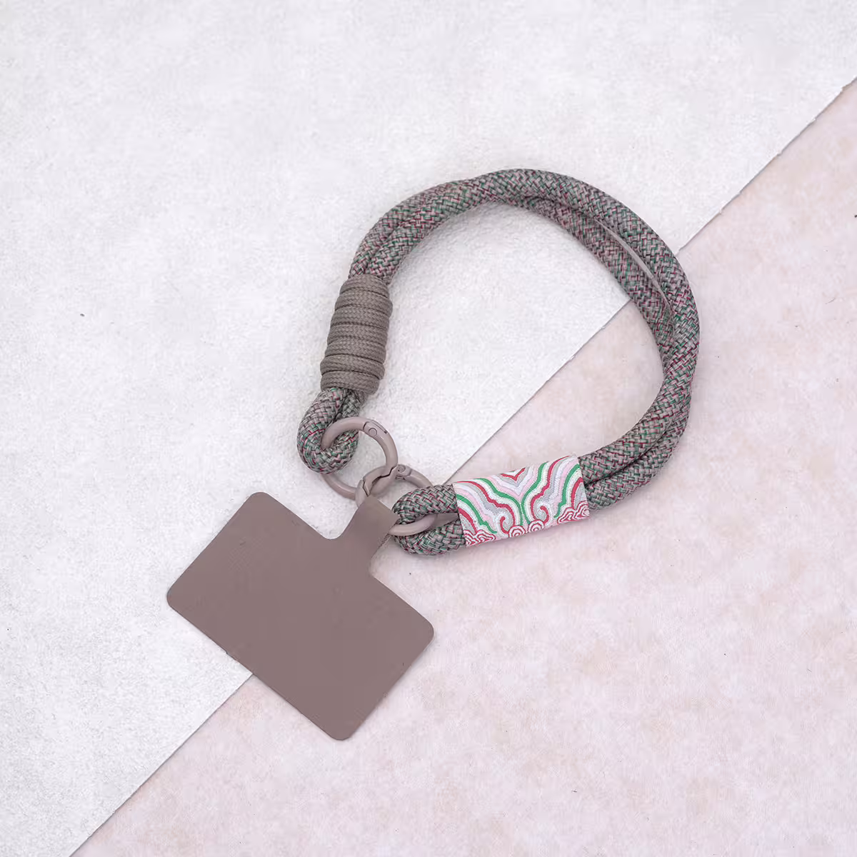 雙線古風祥雲&times;手機腕帶掛繩&times;棕咖-第1張