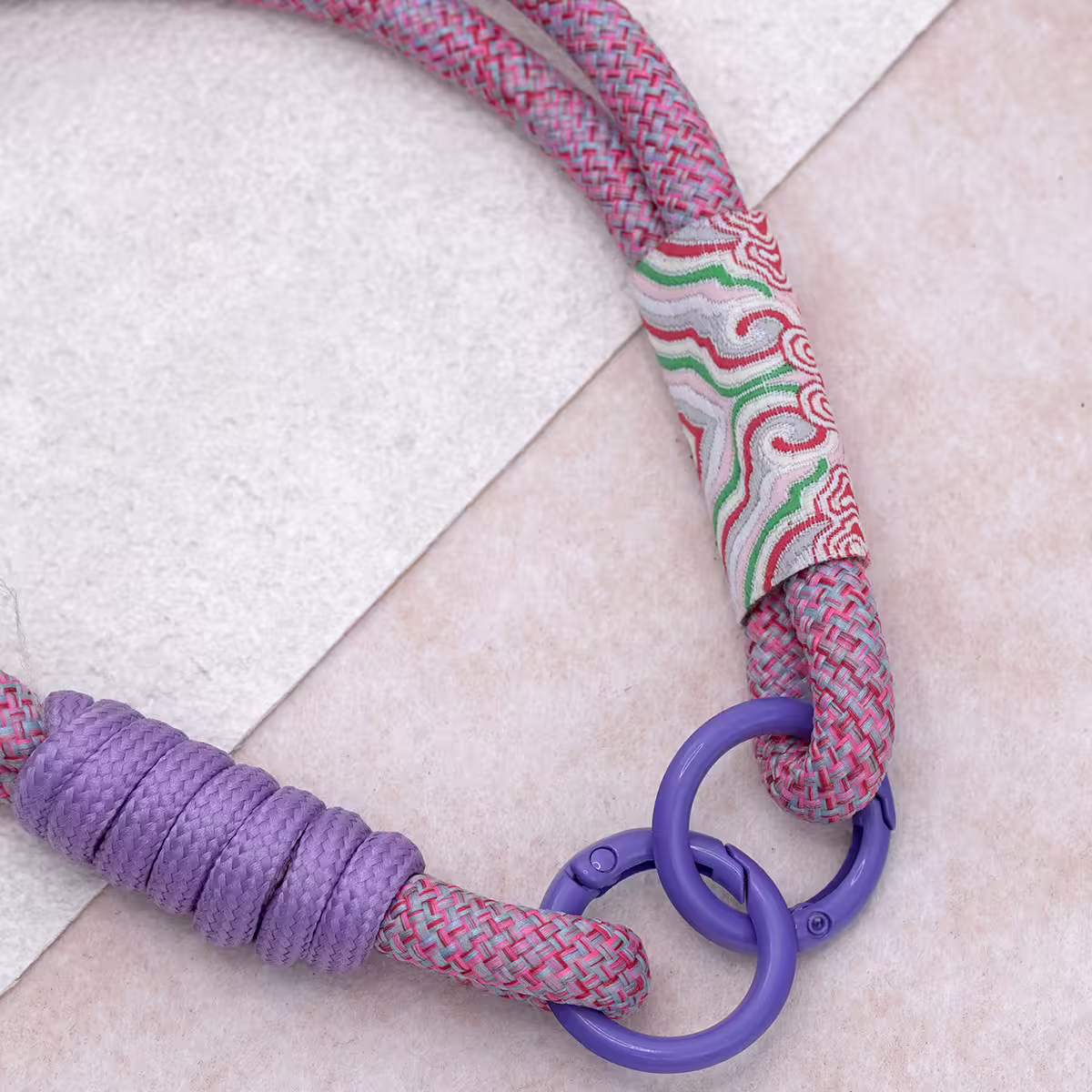 雙線古風祥雲&times;手機腕帶掛繩&times;洋紫-第4張