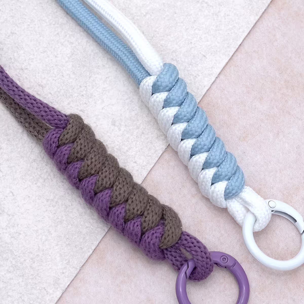 布藝小花朵&times;手機腕帶掛繩&times;紫色-第6張