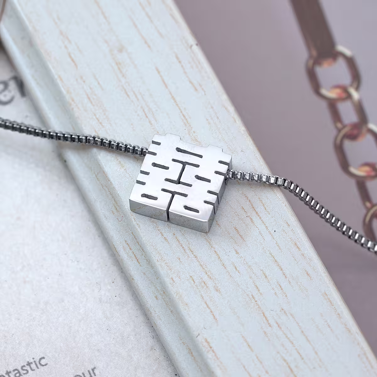 316鋼飾&times;雙囍&times;項鍊&times;銀色-第3張