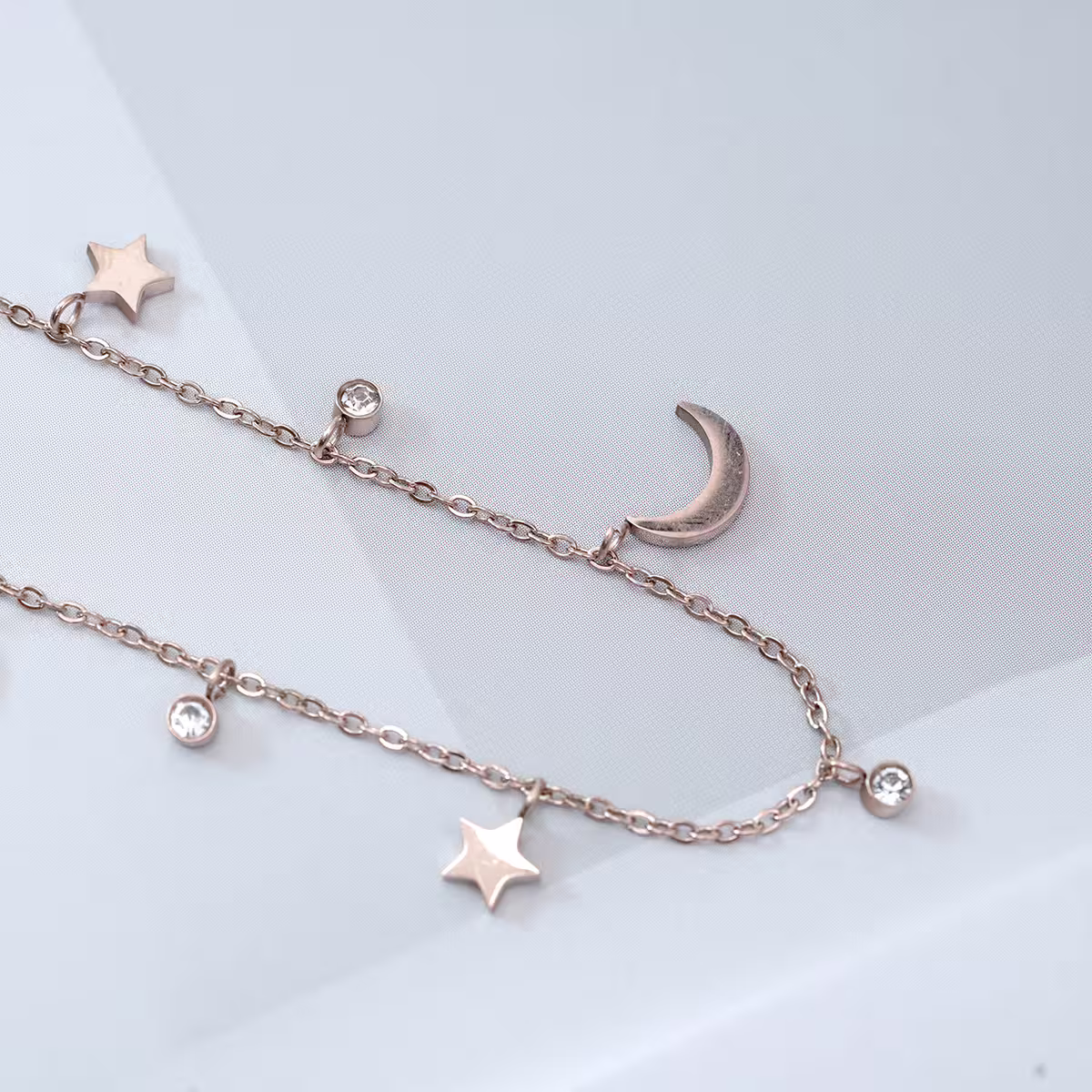 316鋼飾&times;星光月影&times;手鍊&times;玫瑰金-第3張