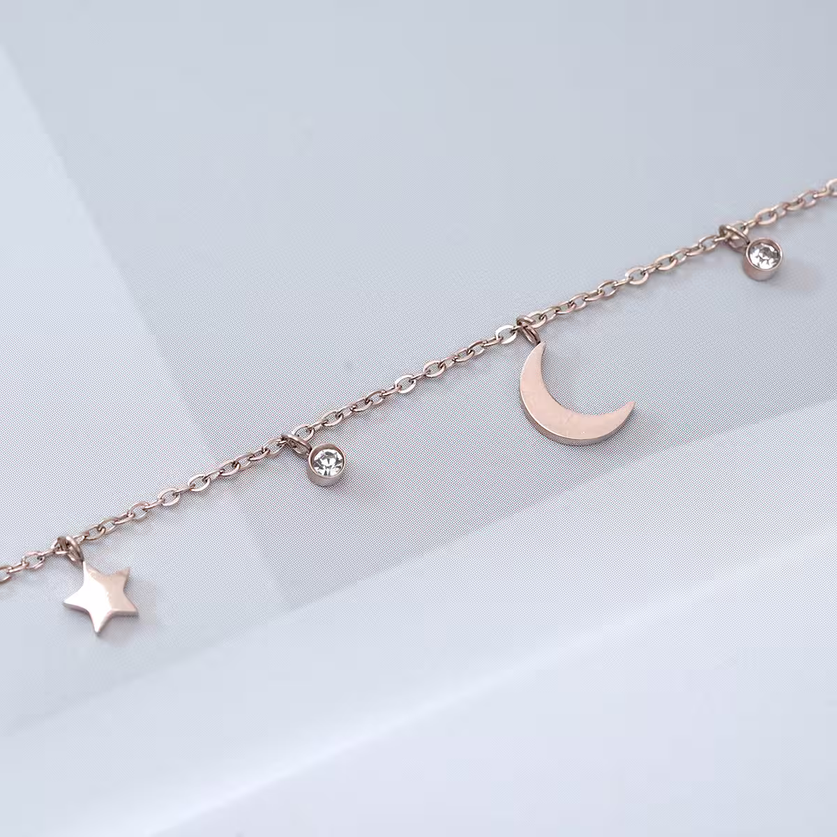 316鋼飾&times;星光月影&times;手鍊&times;玫瑰金-第4張