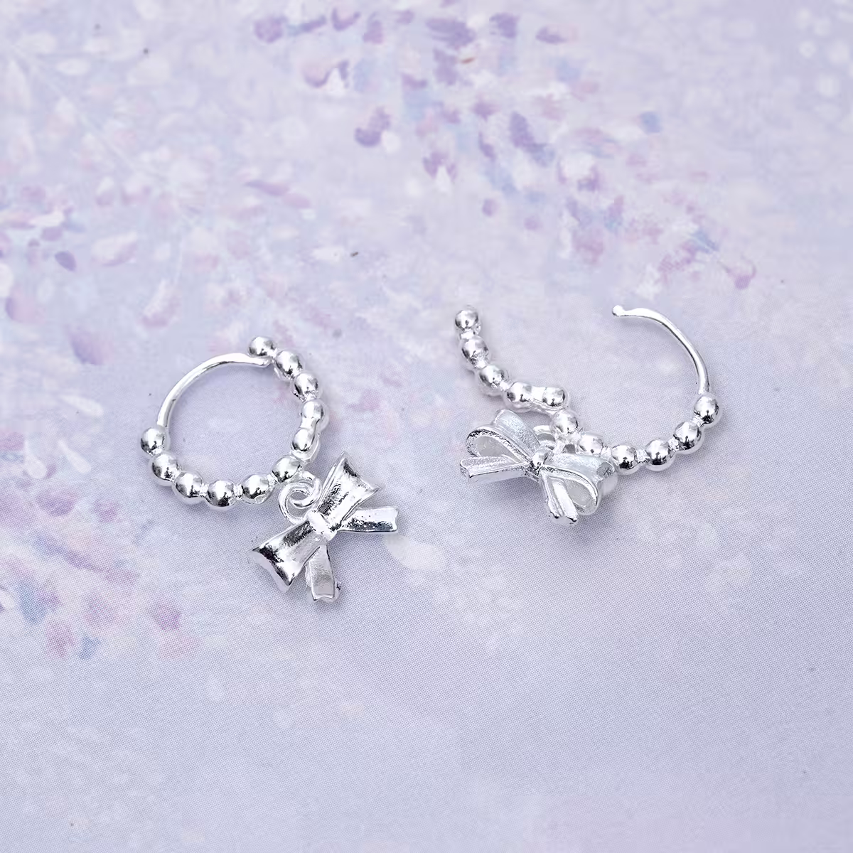 925銀針&times;米珠蝴蝶結&times;耳扣-第5張