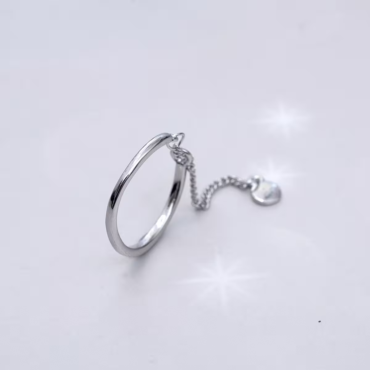 925銀飾&times;圓片流蘇&times;開口戒指-第2張