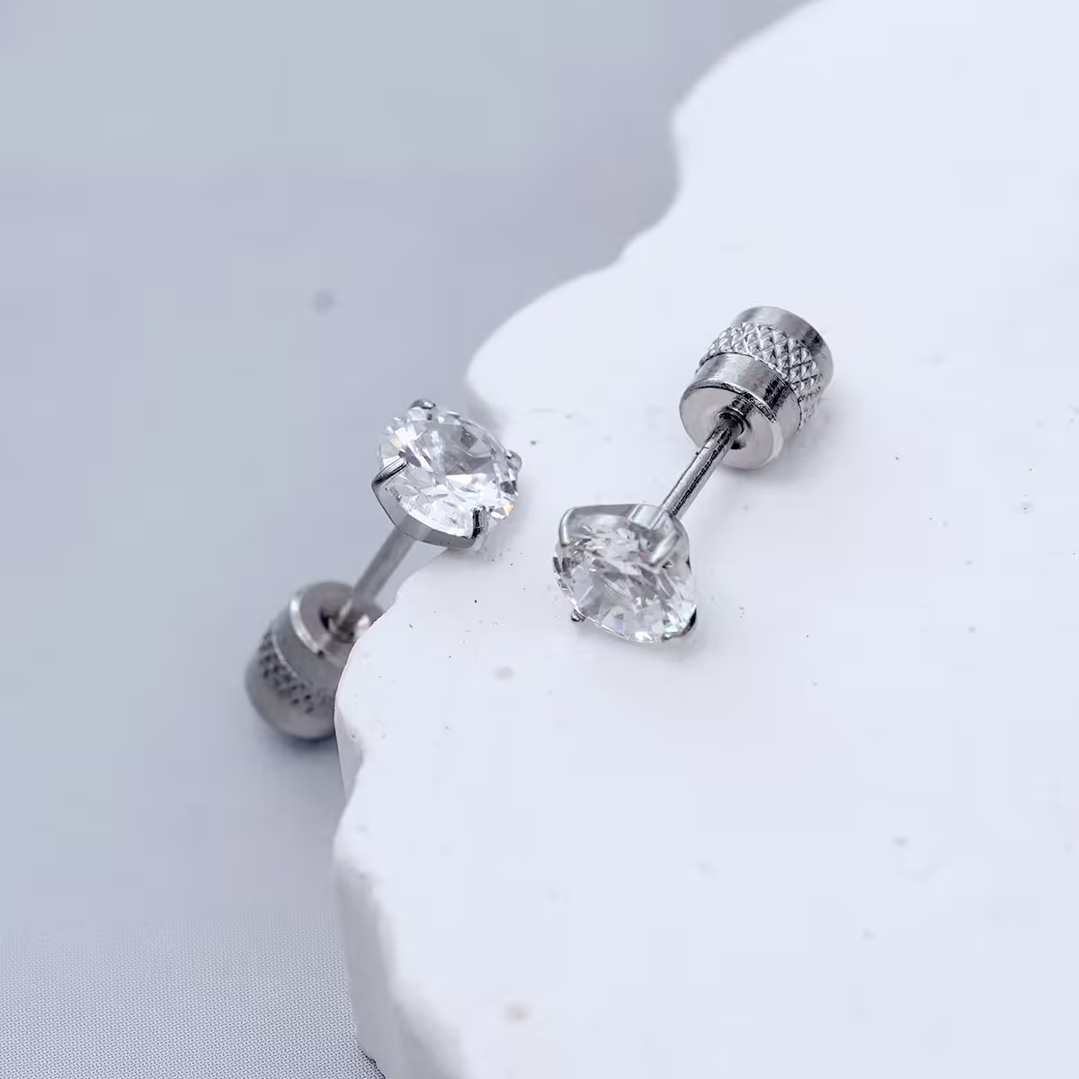 316鋼飾&times;單鑽&times;轉珠耳環-第1張