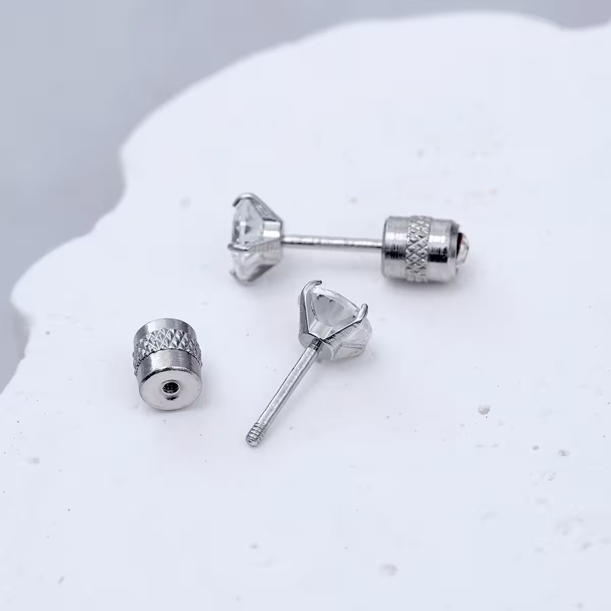 316鋼飾&times;單鑽&times;轉珠耳環-第2張