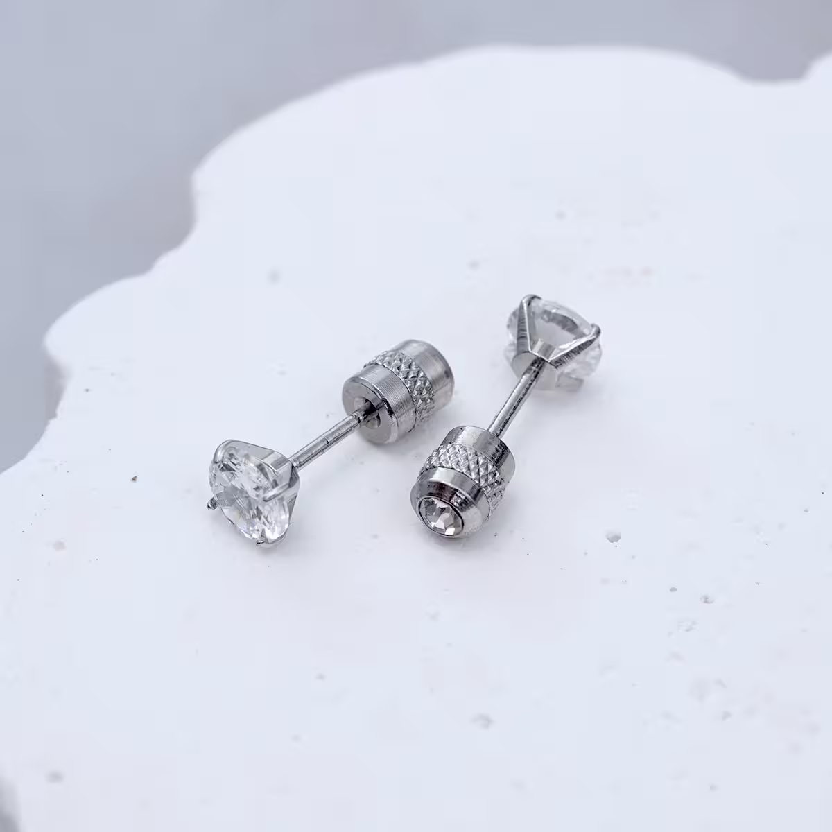 316鋼飾&times;單鑽&times;轉珠耳環-第3張