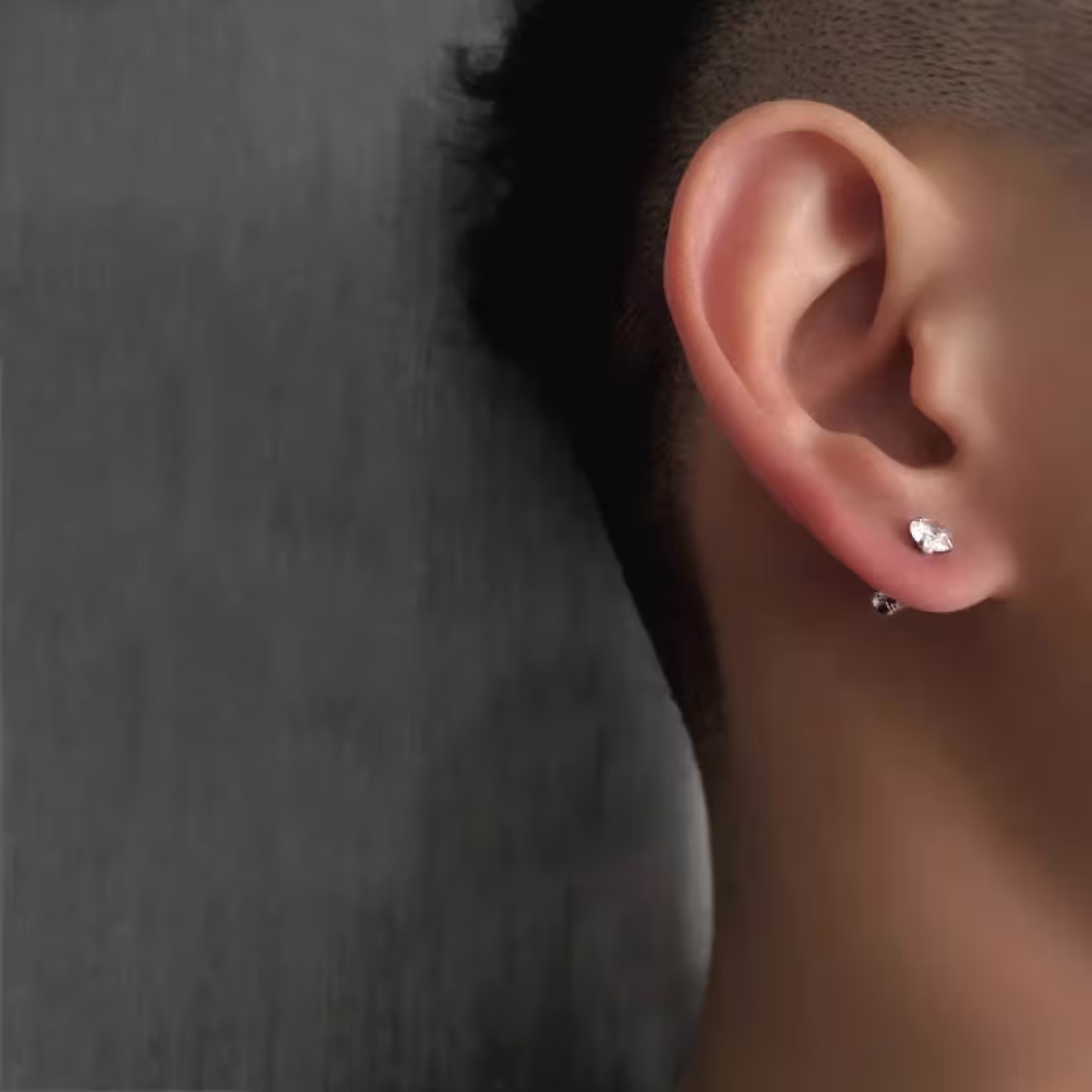 316鋼飾&times;單鑽&times;轉珠耳環-第5張