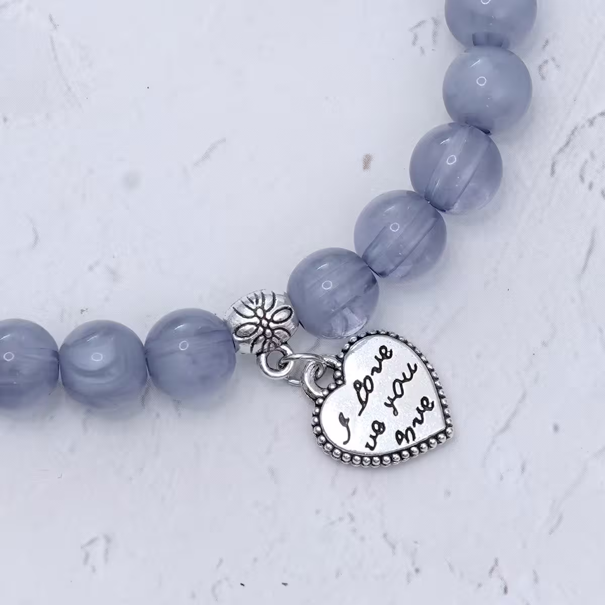 海藍琉璃玫瑰愛心&times;手機腕帶掛繩-第6張