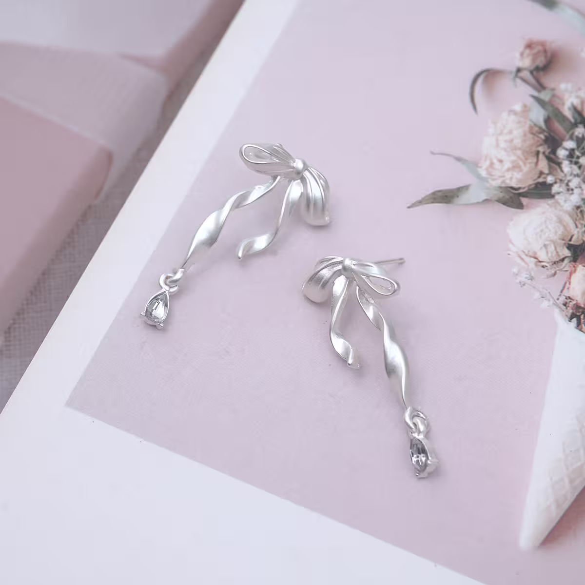 蝴蝶結水滴&times;耳環-第4張