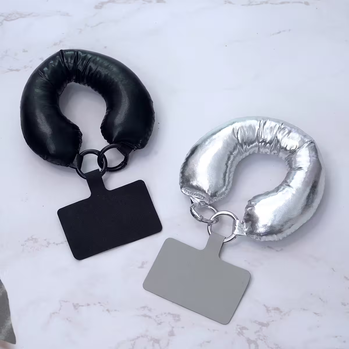 漆面太空棉&times;手機手提吊飾掛繩&times;黑色-第6張