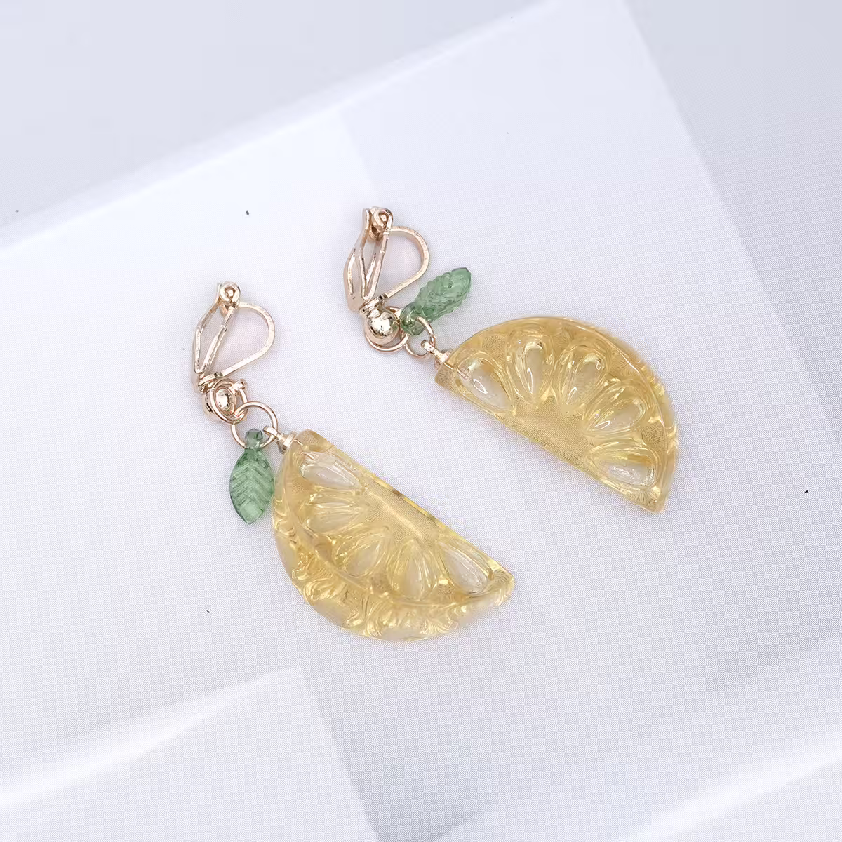 清新小檸檬&times;三角耳夾-第1張
