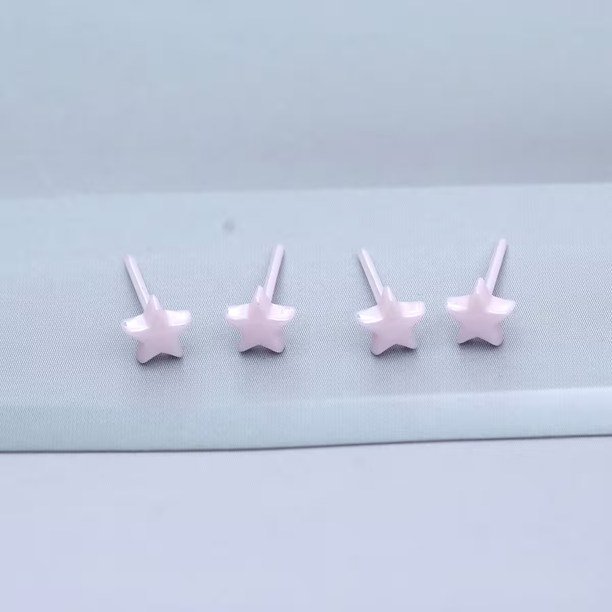 小星星&times;陶瓷&times;養耳棒&times;二套件耳環組&times;粉紅-第2張