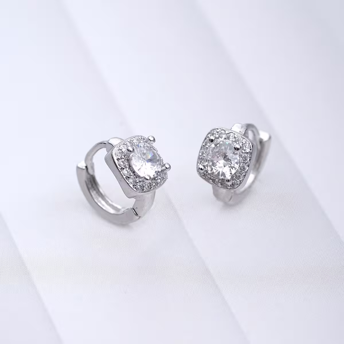 925銀針&times;流光方鑽&times;耳扣-第2張