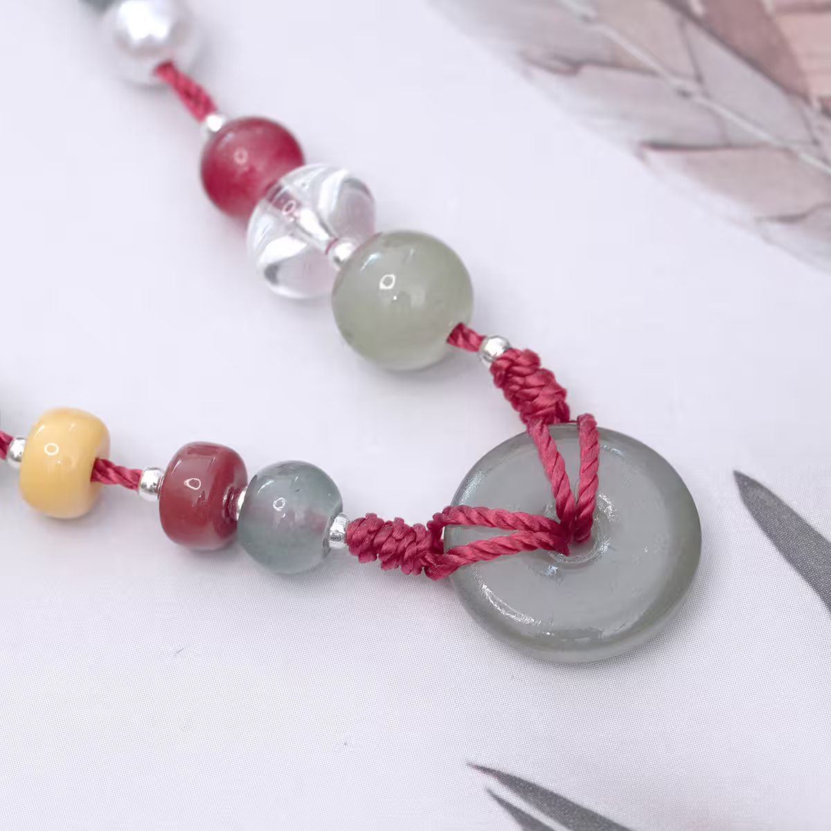 紅繩綠玉平安扣&times;手鍊-第3張