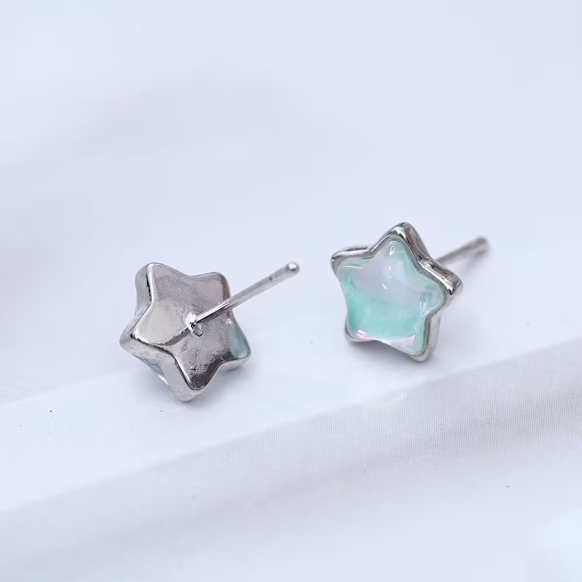 925銀針&times;藍光星星&times;耳針-第4張