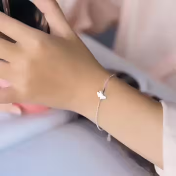 925銀飾×銀杏葉珍珠×手鍊