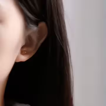 925銀針×莓晶小圓珠 ×耳針