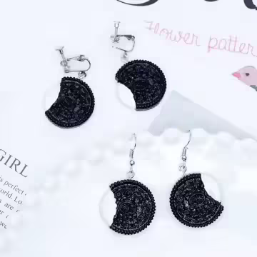 奧利奧夾心餅干×吊墜耳勾