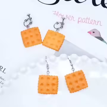 花邊奶油餅干×螺旋耳夾