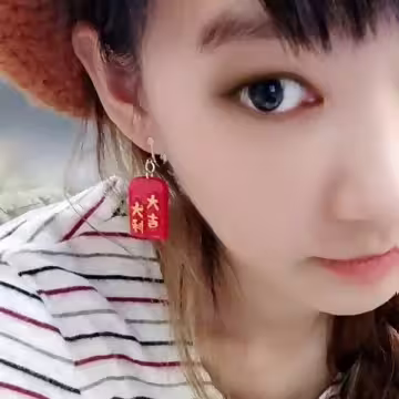大吉大利×吊墜耳勾
