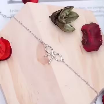 925銀飾×麻花蝴蝶結×手鍊