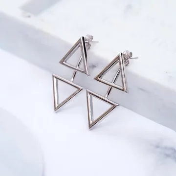 925銀針×雙幾何三角形×後掛式耳針.avif