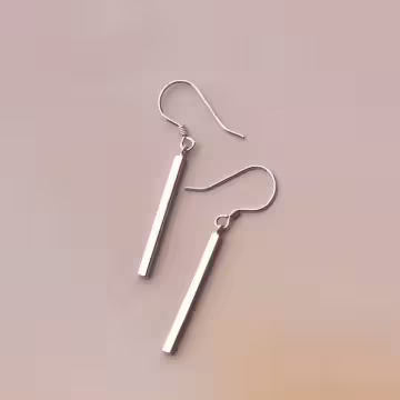 925銀針×一字長方桿×耳勾