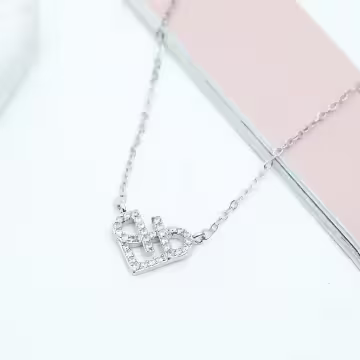 925銀飾&times;心型圈&times;鎖骨項鍊