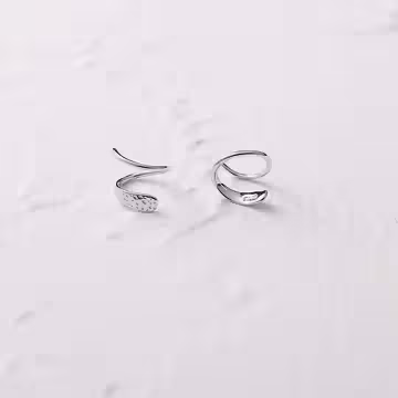 925銀針×螺旋線條×耳勾