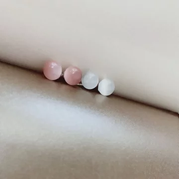 925銀針×清透貓眼石×耳針.avif