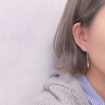 比翼連枝×不對稱吊墜耳環