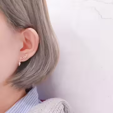 比翼連枝×不對稱吊墜耳環