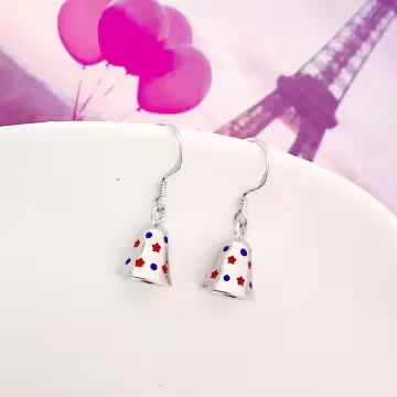 925銀針×星星鈴鐺×耳勾