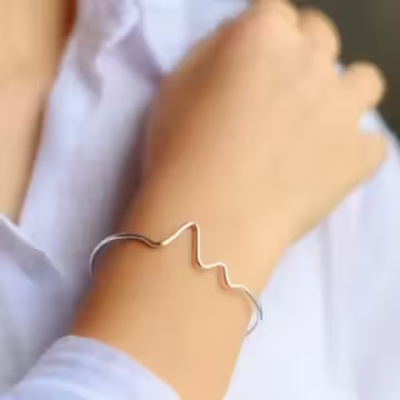 925銀飾&times;心電感應&times;開口手環