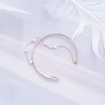 環鍊珍珠×開口手環