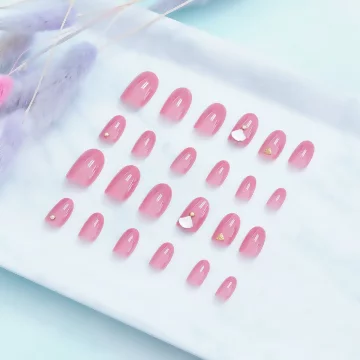 桃粉扇形水鑽亮面×穿戴式手指甲片×二十四入.avif