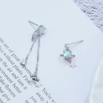 流蘇星球幻境×不對稱吊墜耳環