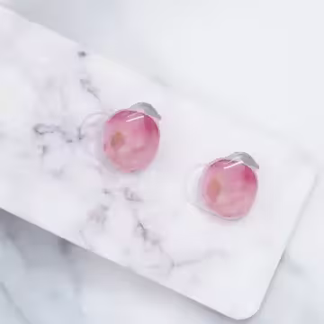 水蜜桃×磁吸耳夾/裝飾小物