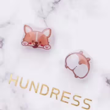 柯基小屁屁×磁吸耳夾/裝飾小物