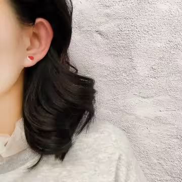 小白兔愛心×磁吸耳夾/裝飾小物