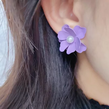 珍珠蕊紫花×吊墜耳環.avif