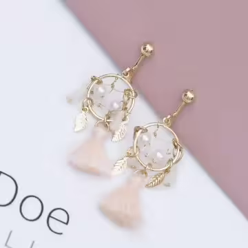 唯美捕夢網流蘇×螺旋耳夾×共二色