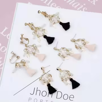 唯美捕夢網流蘇×螺旋耳夾×共二色