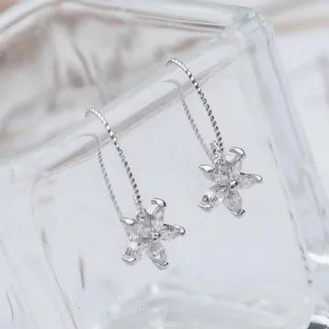 925銀針×鑲鑽五瓣花朵螺紋線勾×耳勾.avif
